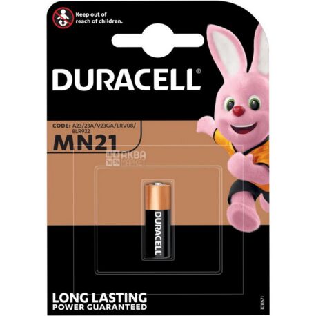 Duracell Long Lasting, 1 шт., 12V, Батарейка лужна, MN21