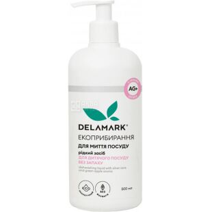 De La Mark, 500 мл, Средство для мытья детской посуды с ионами серебра, без запаха