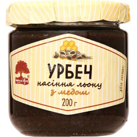 Інша Їжа, Урбеч з насіння льону з медом 200 г
