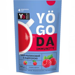 YOGODA, 50 г, Чай малиновий з ацеролою, концентрований