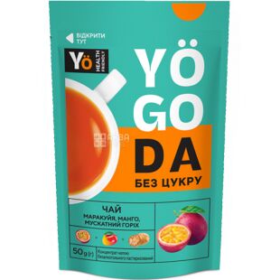 YOGODA, 50 г, Чай концентрований, Маракуйя, манго та мускатний горіх, без цукру