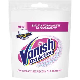 Vanish Oxi Action, 30 г, Плямовивідник і відбілювач, Кришталева білизна, порошок