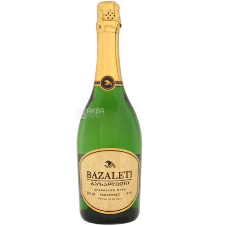 Bazaleti Вино ігристе, Біле напіволодке 0,75 л