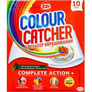 K2r Colour Catcher, 10 шт., Серветки кольоропоглинаючі, для прання