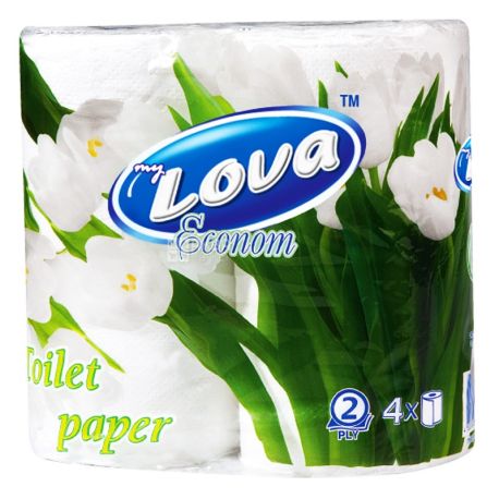 My Lova, 4 rolls, toilet paper, Economy, m / s