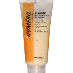 Brelil Numero Oat Shampo, 300 мл, Шампунь для волосся, відновлюваний, з екстрактом вівса