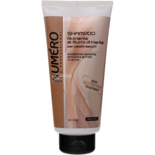 Brelil Numero Nourishing Shampo, 300 мл, Шампунь для волос, питательный, с маслом карите и авокадо