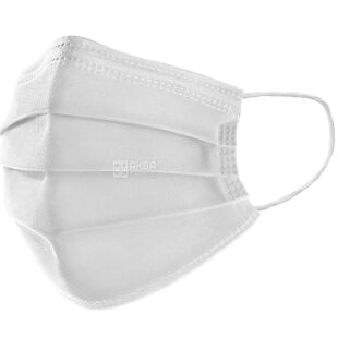 Abifarm, M98 protect, 25 шт., Маска медицинская, защитная, стерильная, 3-слойная, биоразлагаемая