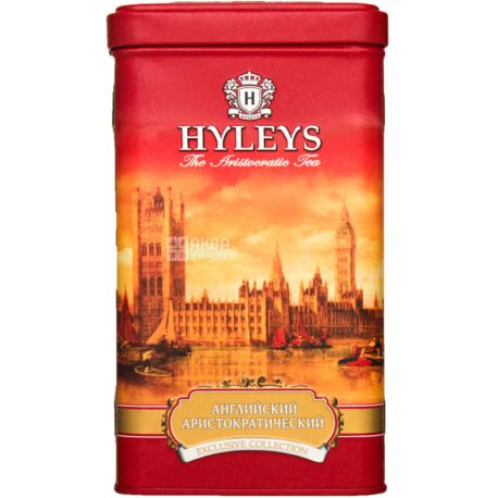 Hyleys, 125 g, black tea, English Aristocratic, iron can