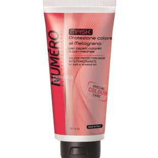 Brelil Numero Colour Protection Mask, 300 мл, Маска для захисту кольору волосся, з екстрактом гранату