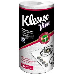 Kleenex Viva Hydroknit, 56 шт, Серветки універсальні, багаторазові, 21х28 см