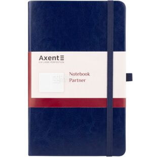 Axent, Partner Lux, 96 аркушів, Книга записна, 125х195 мм, клітинка, тверда обкладинка, А5, синя