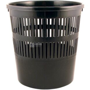 Axent, Delta, 8 л, Корзина для бумаги, пластик, черная