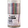 Axent, HB, 100 шт, Карандаш графитовый, 4 цвета корпуса, с резинкой