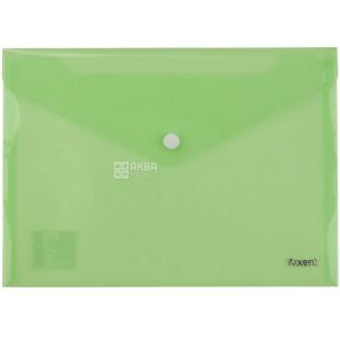 Axent, Папка на кнопке, А4, глянцевая, зеленая