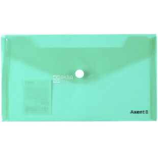 Axent DL, Папка-конверт на кнопке, глянцевая, ассорти, 228х130 мм