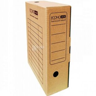 Economix, 80 мм, Бокс архівний, картонний, коричневий