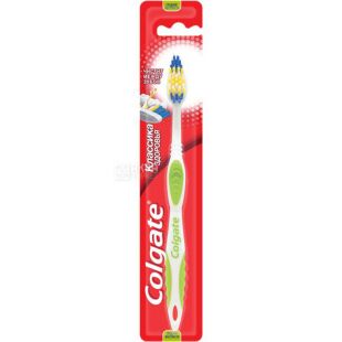 Colgate, Классика здоровья, 1 шт., Зубная щетка средней жесткости, в ассортименте