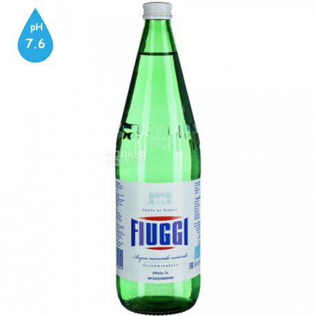 Fiuggi, 0,5 л, Вода мінеральна лікувальна Ф'юджі, негазована, скло