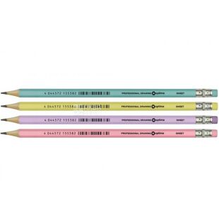 Optima, Sweet, 12 шт., Олівець чорнографітний, з гумкою, HB