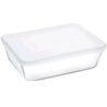 Pyrex, C&S Classic, 1,5 л, Форма для запікання, прямокутна, жароміцне скло, з пластиковою кришкою