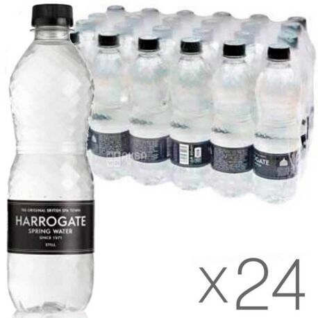 Harrogate, 0,5 л, Упаковка 24 шт., Харрогейт, Вода минеральная негазированная, ПЭТ