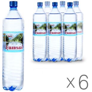 Лужанская-7, 1,5 л, Упаковка 6 шт., Вода минеральная сильногазированная, ПЭТ