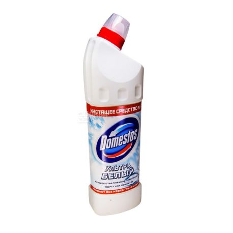 Domestos, 1 л, Засіб для чищення унітазу, Ультра білий