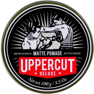 Uppercut Deluxe, Matte Pomade, 100 г, Помада для укладки волос, матовая, ж/б