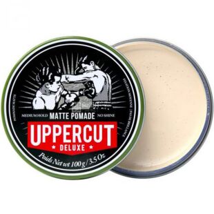 Uppercut Deluxe, Matte Pomade, 100 г, Помада для укладки волос, матовая, ж/б