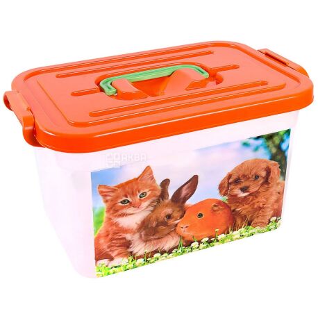 Container with liner, assorted, 6.3 l, 190 * 275 * 160 mm