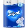 Selpak, Super Absorbent, 12 рул., Паперові рушники Селпак Супер Абсорбент, 3-х шарові, 80 аркушів, 33х22 см