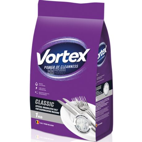 Vortex, 1 кг, Сіль для посудомийних машин
