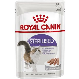 Royal Canin, Sterilised, 85 г, М'ясний паштет для стерилізованих кішок старше 1 року