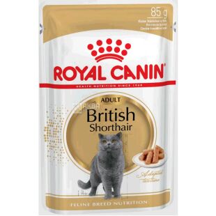 Royal Canin, British Shorthair Adult, 85 г, Вологий корм для британських короткошерстих кішок, старших 1 року