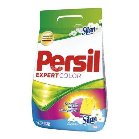 Persil Color Expert Silan, 3 кг, Пральний порошок для кольорової білизни з мікроглануламі ополіскувача, Автомат
