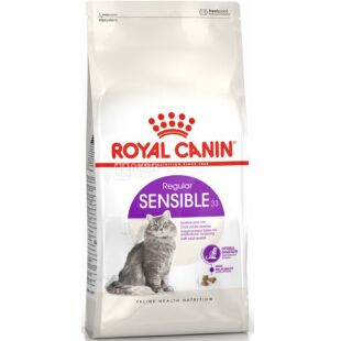 Royal Canin, Sensible, 2 кг, Корм сухой, для кошек с чувствительной пищеварительной системой