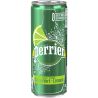 Perrier, Citron Vert Limoen, 0,33 л, Вода газована з екстрактом Лайма, ж/б