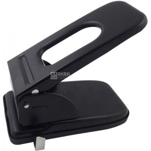 Klerk, Дырокол металлический, с линейкой, на 70 листов, 2 отверстия, ассорти