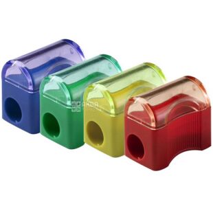 Klerk, Точилка для карандашей, с прозрачным контейнером, в ассортименте, 1 отверстие