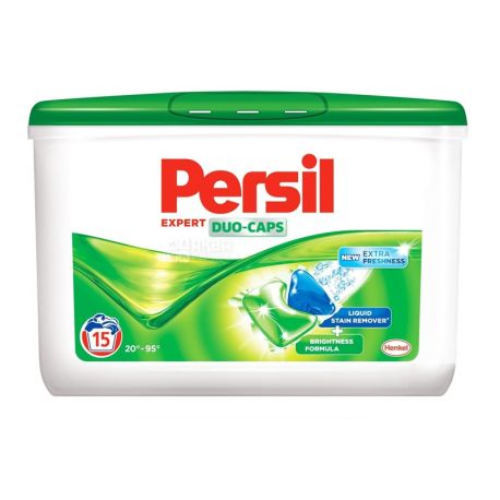 Persil, 15 шт., стиральные капсулы, Expert Duo-Caps, ПЭТ