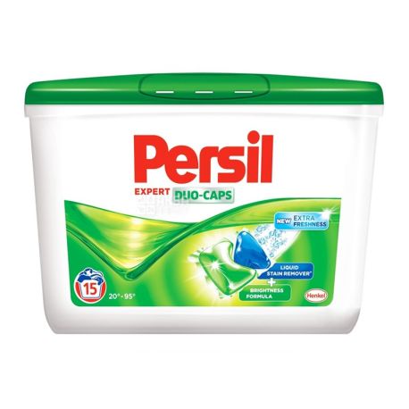 Persil, 15 шт., стиральные капсулы, Expert Duo-Caps, ПЭТ