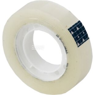 Скотч канцелярский прозрачный, 12 мм х 30 м, ТМ Klerk