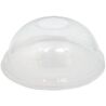 Кришка купольна пластикова Преміум, 78 мм, з отвором, на стакан 250 мл, 100 шт.