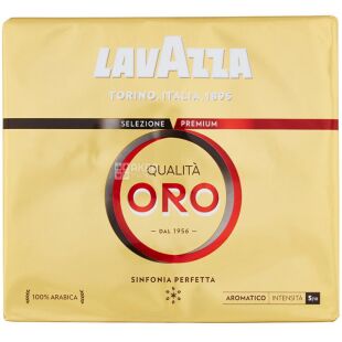 Lavazza, Qualita Oro, 2х250 г, Кава мелена, середнього обсмаження