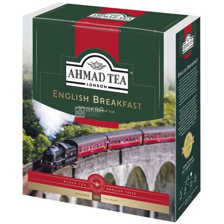 Ahmad Tea English Breakfast, 100 пак, Чай черный Ахмад Ти Инглиш Брекфаст 