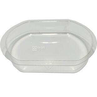 Промтус, Менажница Премиум пластиковая для десертниц, овальная, 100 шт., прозрачная