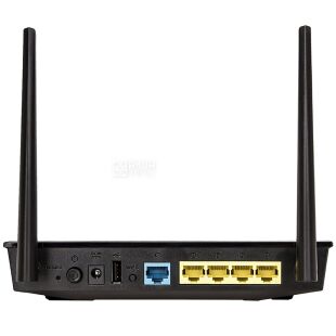 ASUS RT-AC51U AC750, Маршрутизатор с двумя антеннами и USB, черный