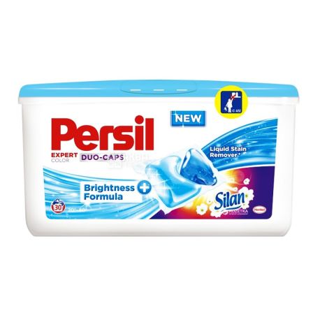 Persil, 30 шт., стиральные капсулы, Expert Color Duo-Caps, ПЭТ