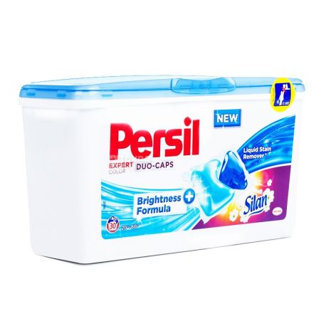 Persil, 30 шт., стиральные капсулы, Expert Color Duo-Caps, ПЭТ